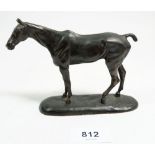 Gaston D'Illiers - small bronze of a horse 'Prince' signed, 13.5cm wide x 10cm high