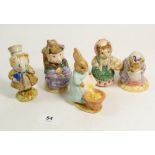 Five Beswick and Royal Albert Beatrix Potter figures