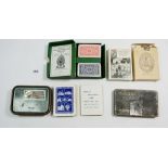 A quantity of playing cards including: Theakston Brewers pack, Patience games pack by Thomas De la