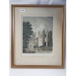 Charles Wild - engraving 'The Exterior of Becketts Crown' Canterbury 1807, 30 x 24cm