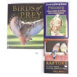 Birds of Prey by Paul Frost together with two other titles, Falconry and Raptors