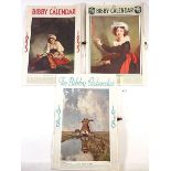 Three Bibby calendars 1935, 36 and 38