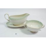 A Royal Doulton Berkshire dinner service with four dinner plates, four side plates, four cups and