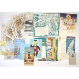 A collection of ephemera relating to cruise ships from the 1950's-60's including RMS Berengaria
