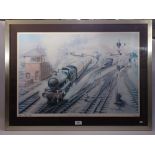 Alan Ward - Three limited edition railway prints including Ledbury Junction 39 x 30cm