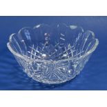 A vintage Waterford crystal fruit bowl