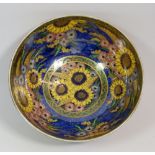 A Maling lustreware bowl 'Boquet' 21.5cm