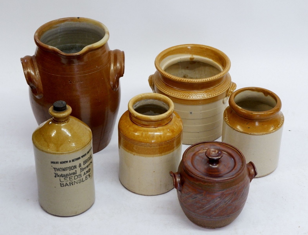 Various stoneware jars and pots