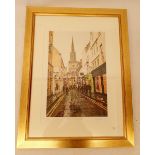 Irene Marsh - limited edition print 'Green Street, Bath' signed 1/250, 45 x 30cm