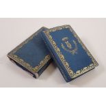 "Le Souvenir des Menestrels" (1813 Paris) gilt decorated silk binding in matching slipcase, front