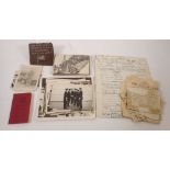 A mixed group of Naval related WWII ephemera including postcards and photographs showing scenes of