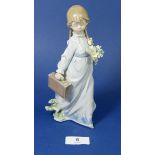 A Lladro figure 'Flores a la Maestra' (Collectors Society piece) No.7 604, with box