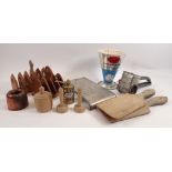 A collection of kitchenalia including a Tarihi Acar pepper grinder, a Tala Cook's measure, The