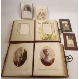 Two Victorian photograph albums, 24cm