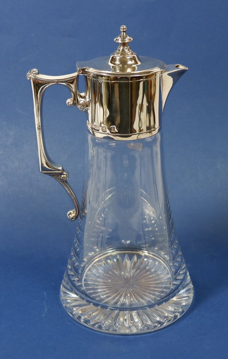 A silver mounted claret jug, London 1998, By WW