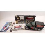 A Solido Ford V8 advertising Coca Cola 1/19, 24cm long with a boxed Lledo 50th anniversary VE Day