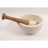 An old pestle and mortar
