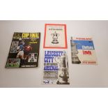 Four 1970's football programmes including FA Cup Final Replay 1970 Chelsea & Leeds, FA Cup Round 5