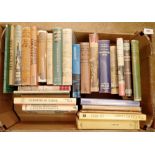 A box of assorted topographical books