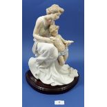 A Lladro figure 'Where Love Begins' No 07649, limited edition 3842/4000 with framed certificate of