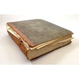 A personal antique hand written recipe book contains over 100 different recipes and cough remedies
