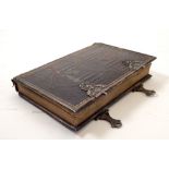 Erebungen zu Gott, German prayer book, with white metal clasps and edging, tooled leather, Mainz