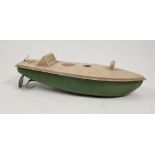 An early Sutcliffe model boat 'Racer One', 24cm