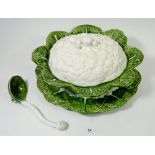 A vintage cauliflower form tureen and cover