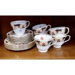 A Duchess Westminster set of six tea cups and saucers and six plates