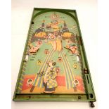 A vintage Spears Big Top bagatelle board