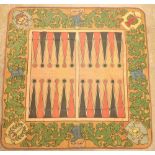 A Play Boy backgammon top for games table by George Carlson