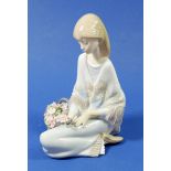 A Lladro figure 7607 'Flower Song' boxed