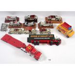 Ten Yesteryear Matchbox chrome cars and three others