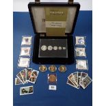 Royal Mint issues in presentation cases; Silver proof inc; queens Jubilee 1977, Charles & diana