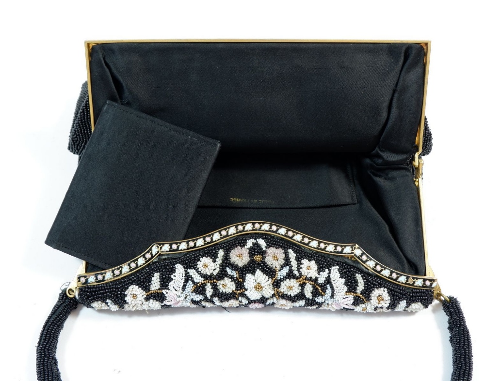 A vintage floral beadwork handbag - Image 2 of 3