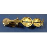 A Victorian brass warranted sovereign scale