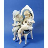 A Lladro group 'Flirtatious Jester' 05844, boxed