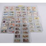 Ten complete sets of Players, Wills, Carreras cigarette cards inlacing Roses, Wild Flowers,