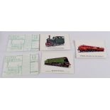 Forty eight reproduction train cards