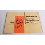 Bound vintage 'Happy Venture' cellograph display pictures and text for primary education