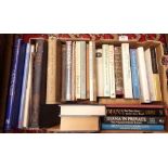 A large box of books relating to the Royal Family including books on Edward VII, VIII, Elizabeth