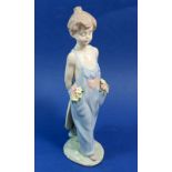 A Lladro figure 07650 'Pocket Full of Wishes' - boxed - good condition