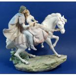 A Lladro group No 5991 'Love Story' boxed - very good condition