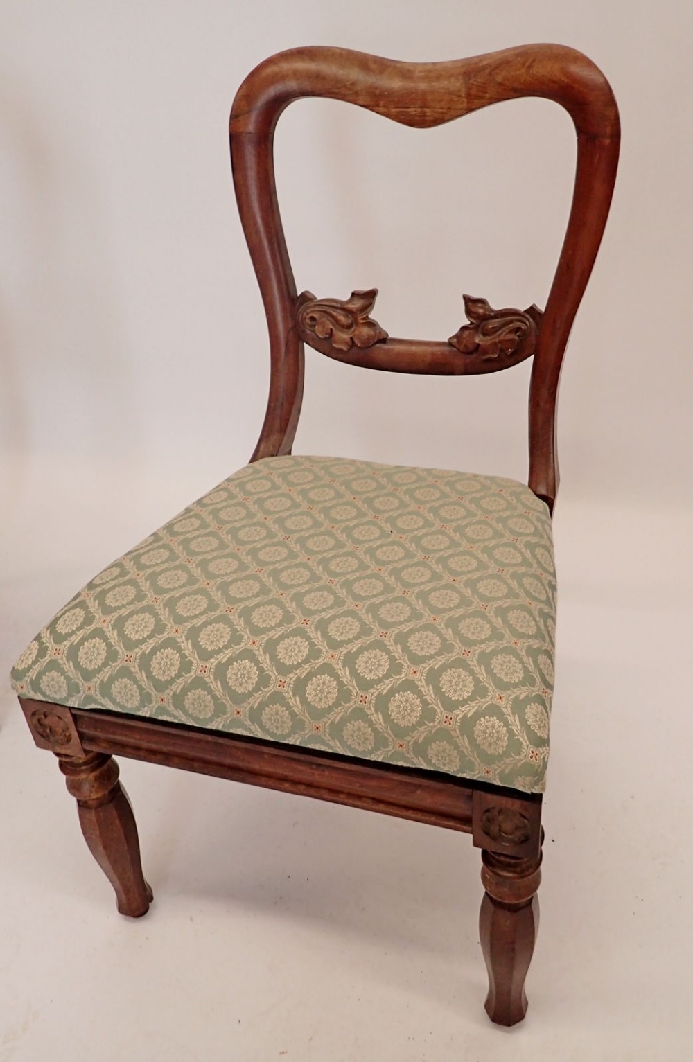 An Edwardian corner chair and a Victorian chair - Image 2 of 2