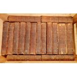 The works of Jonathan Swift published 1755 for Davis, Hitch & Hawes, twelve volumes leather bound