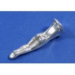A naked lady silver golf tee, 4cm tall, 14g