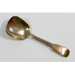 A Fiddle pattern silver tea caddy spoon, Birmingham 1829, by Joseph Wilmore