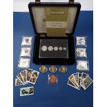 Royal Mint issues in presentation cases; Silver proof inc; queens Jubilee 1977, Charles & diana