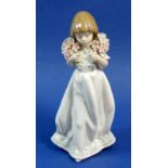 A Lladro figure 7603 'Spring Bouquets' - boxed - good condition