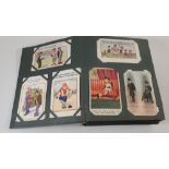 A large postcard album with wide range including comic and topo (450)